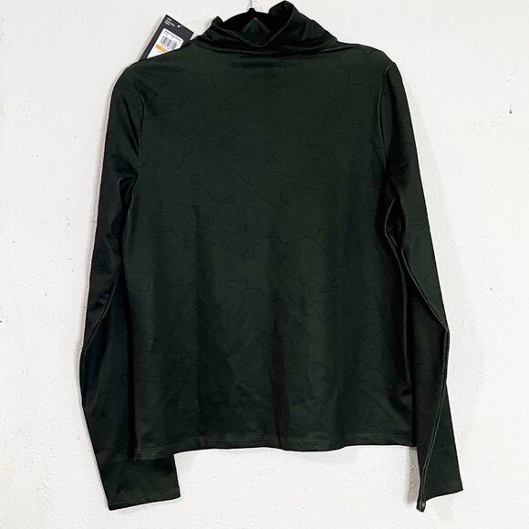 Under Armour Women's Dark Green Cold Weather Funnel Neck Pullover NWT Size Small - Picture 4 of 10